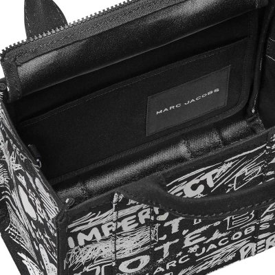 THE PUNK SCRIBBLE CANVAS SMALL TOTE BAG